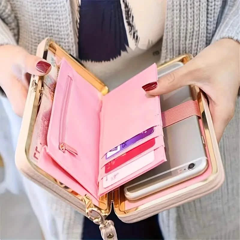 Elegant Bow Decor Phone Wallet Women's Shoes & Accessories - DailySale