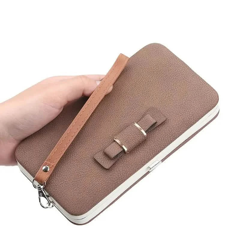 Elegant Bow Decor Phone Wallet Women's Shoes & Accessories - DailySale