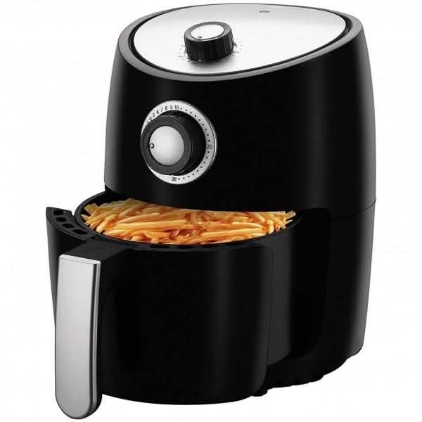 Emerald Air Fryer and Recipe Book 1000 Watts, 2 Liter Rapid Air Motion with Timer Kitchen Essentials - DailySale