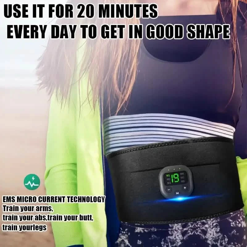 Ems Muscle Stimulator 6 Massage Modes Abdominal Pulse Trainer Fitness - DailySale