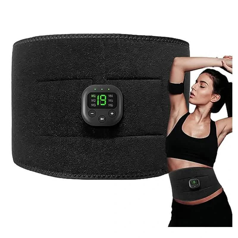 Ems Muscle Stimulator 6 Massage Modes Abdominal Pulse Trainer Fitness - DailySale