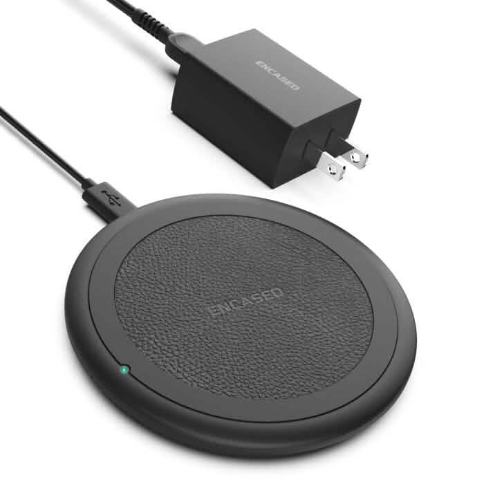 Encased Wireless Charging Qi Pad (Fast Charging) Ultra Thin Charger for iPhone and Android Devices Mobile Accessories With Adapter - DailySale