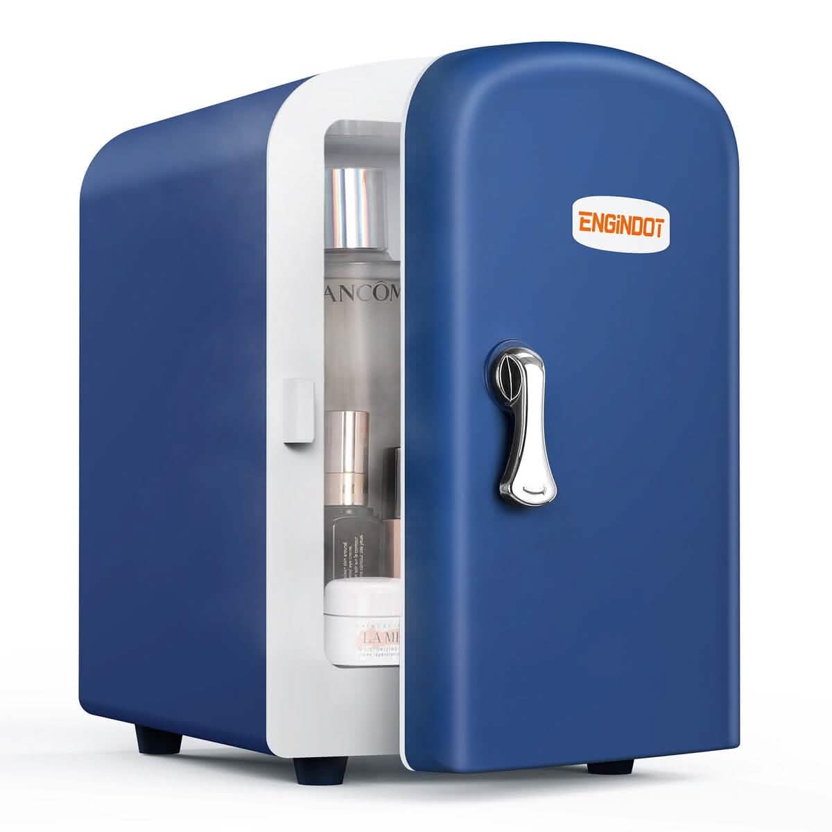 ENGiNDOT Mini Fridge, 4L AC/DC Portable Refrigerator Kitchen Appliances Navy - DailySale