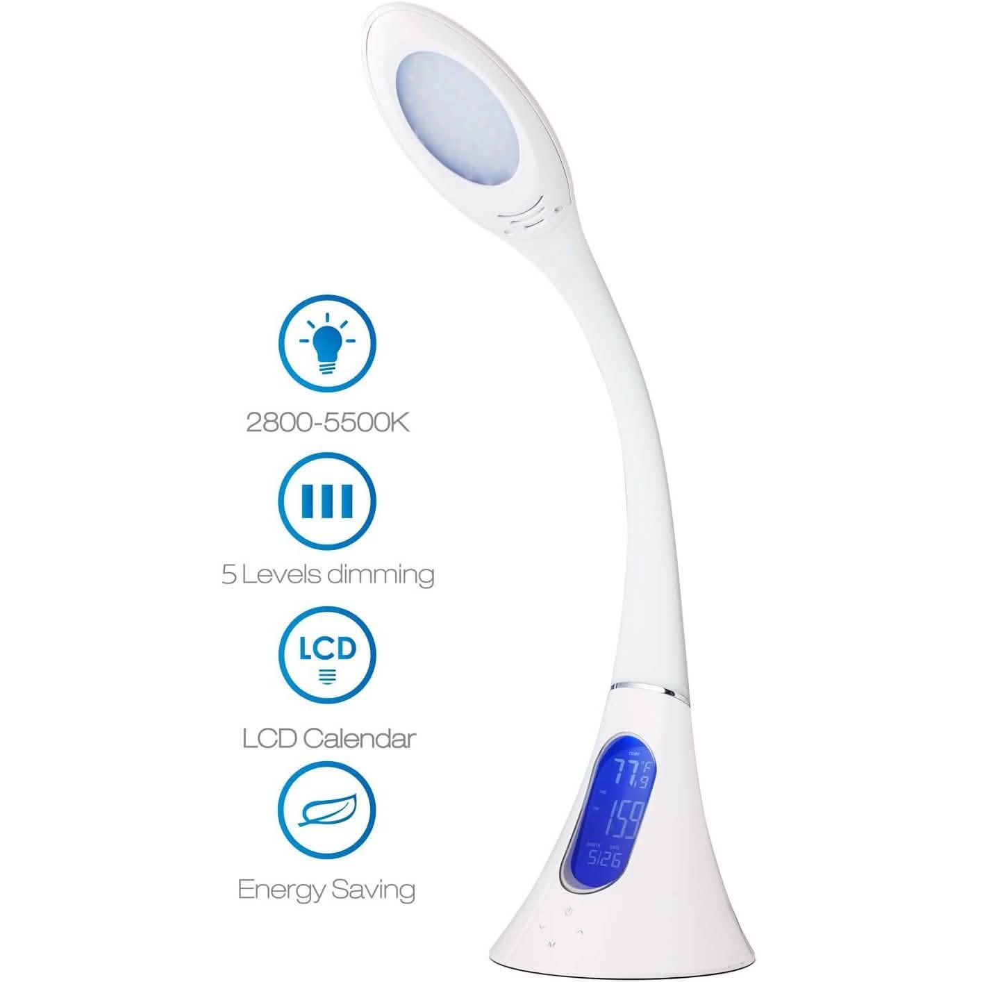 EROS Flexible Gooseneck Dimmable LED Desk Lamp Lighting & Decor - DailySale