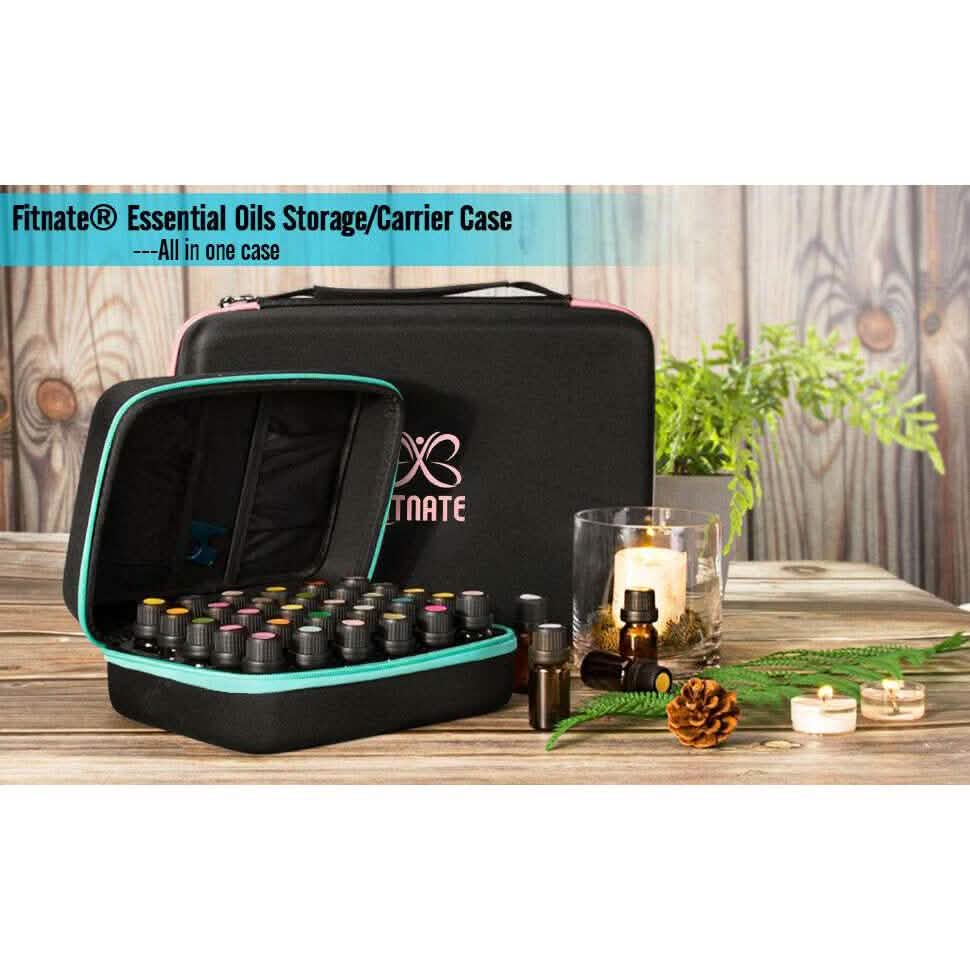 Essential Oils Storage for 30 Bottles Carrying Case+Oil Bottle Opener Cap Labels Everything Else - DailySale