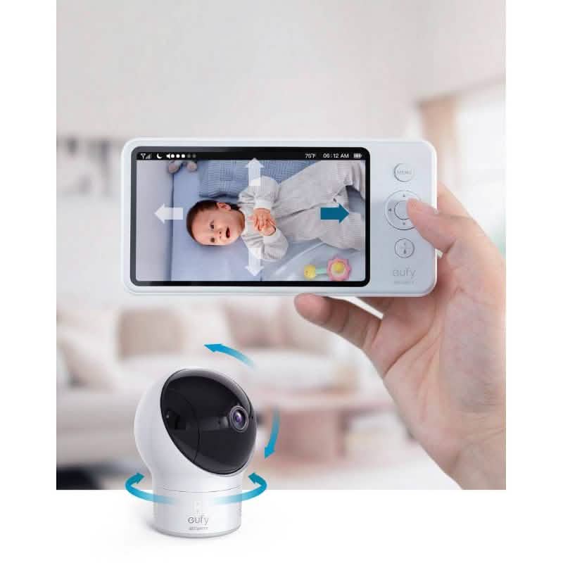 eufy SpaceView Pro 5" 720p Video Baby Monitor Pan&Tilt Camera 2-Way Audio (Open Box) Baby - DailySale