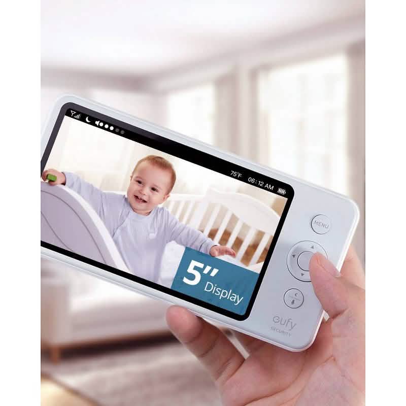 eufy SpaceView Pro 5" 720p Video Baby Monitor Pan&Tilt Camera 2-Way Audio (Open Box) Baby - DailySale