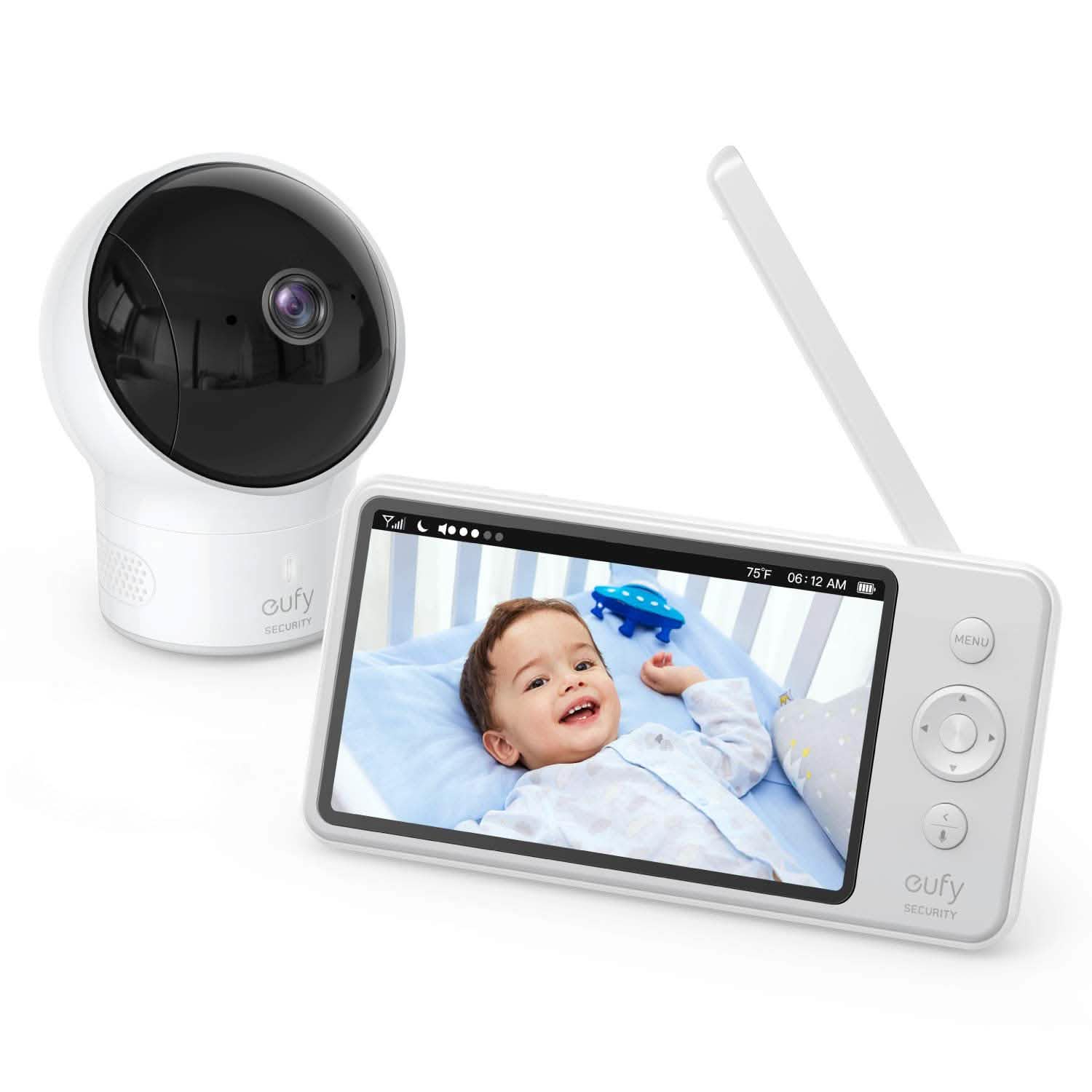 eufy SpaceView Pro 5" 720p Video Baby Monitor Pan&Tilt Camera 2-Way Audio (Open Box) Baby - DailySale