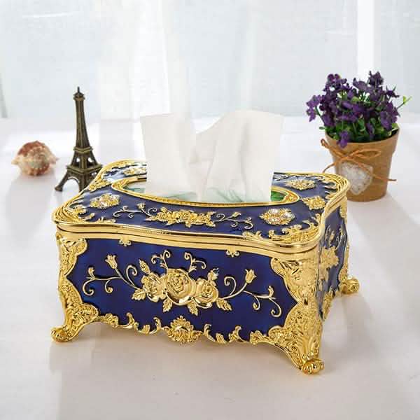 European Vintage Tissue Box Everything Else Navy - DailySale
