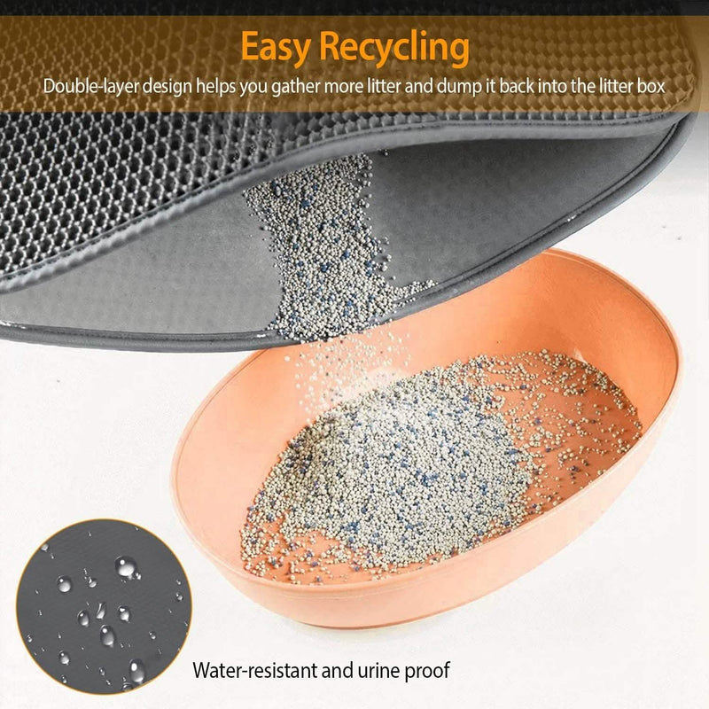 EVA Honeycomb Double Layer Cat Litter Mat Pet Supplies - DailySale