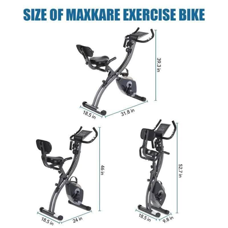 Exercise Stationary Folding Bike Fitness - DailySale