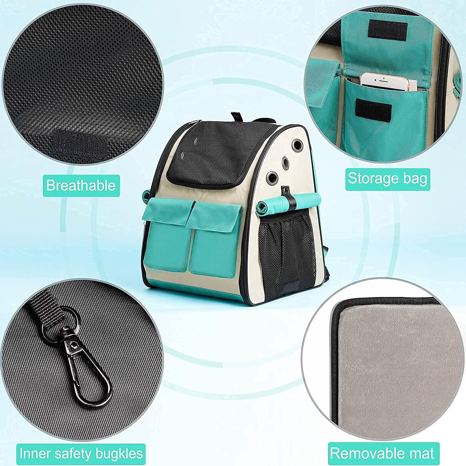 Expandable Pet Backpack Carrier Pet Supplies - DailySale