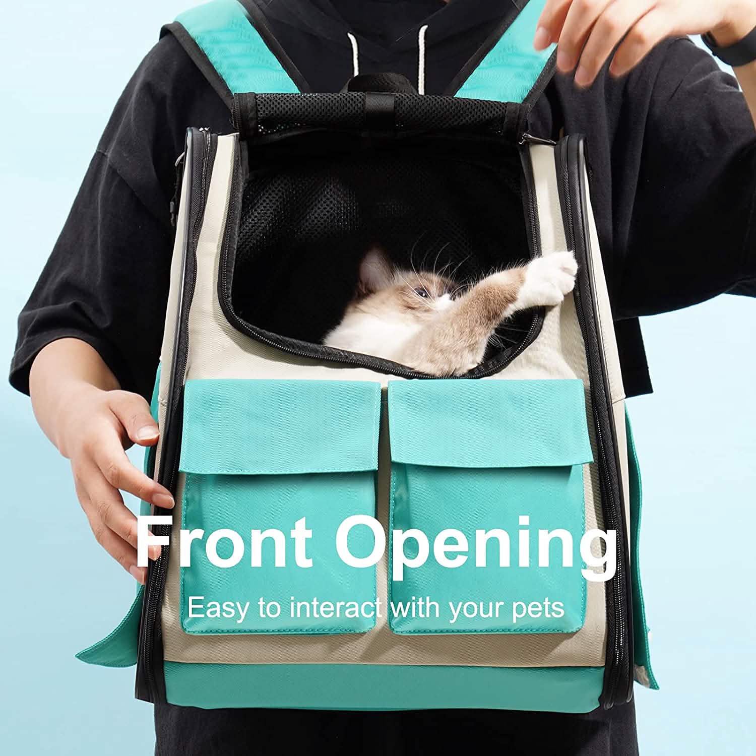 Expandable Pet Backpack Carrier Pet Supplies - DailySale