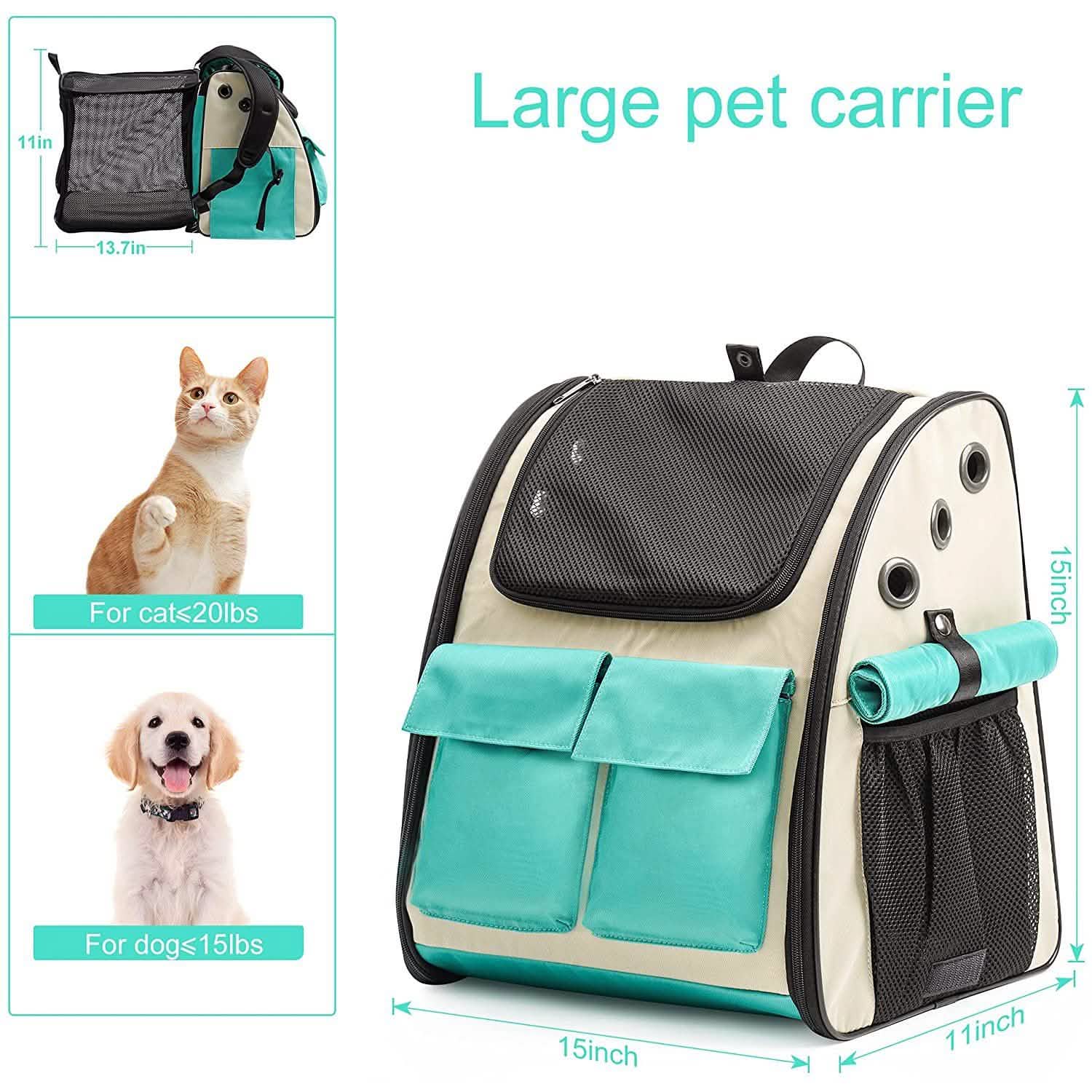 Expandable Pet Backpack Carrier Pet Supplies - DailySale