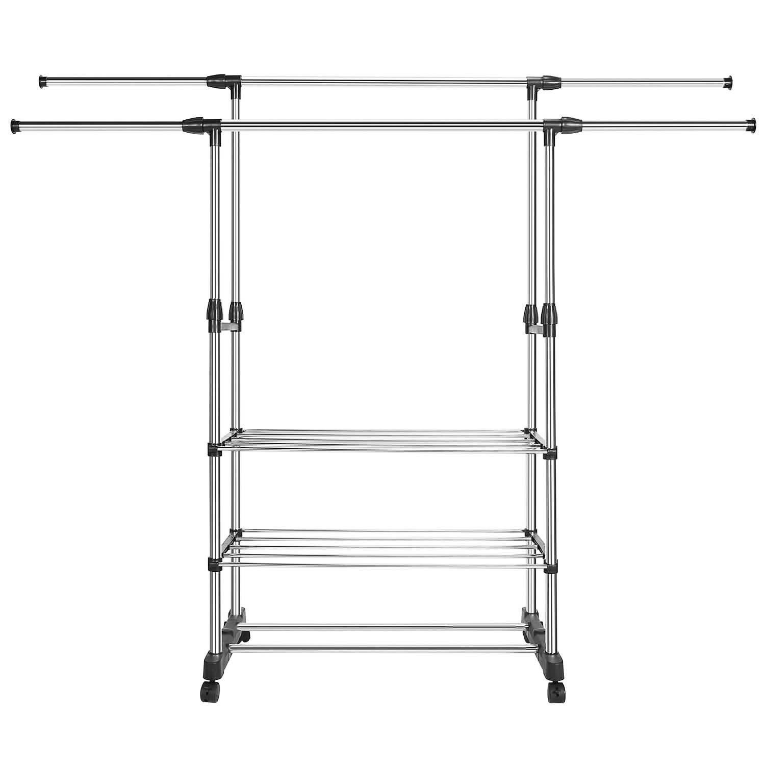 Extendable Garment Hanging Rack Closet & Storage - DailySale