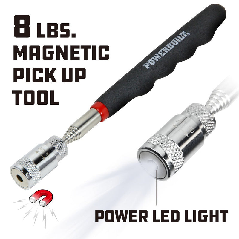 Extendable Magnetic Pickup Tool with LED Light Everything Else - DailySale