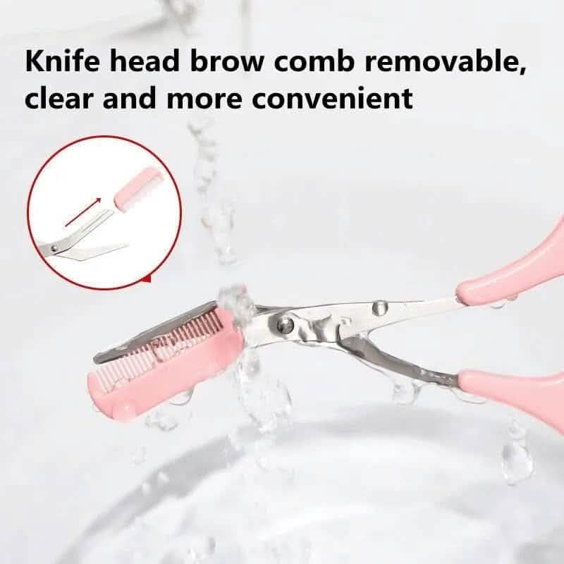 Eyebrow Trimmer Scissors with Comb Beauty & Personal Care - DailySale