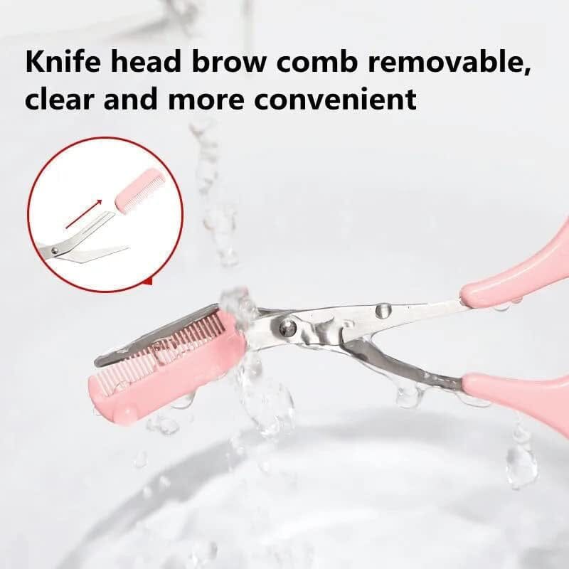 Eyebrow Trimmer Scissors with Comb Beauty & Personal Care - DailySale