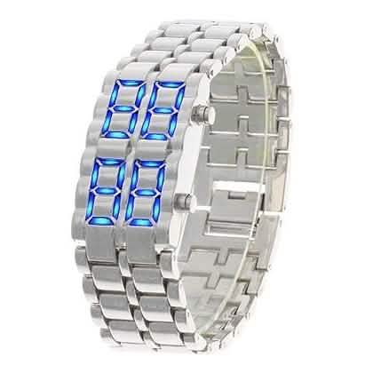 Faceless Unisex Stainless Steel Titanium Waterproof LED Watch Men's Apparel - DailySale
