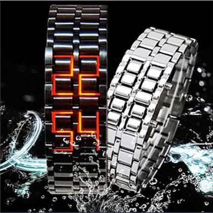 Faceless Unisex Stainless Steel Titanium Waterproof LED Watch Men's Apparel - DailySale