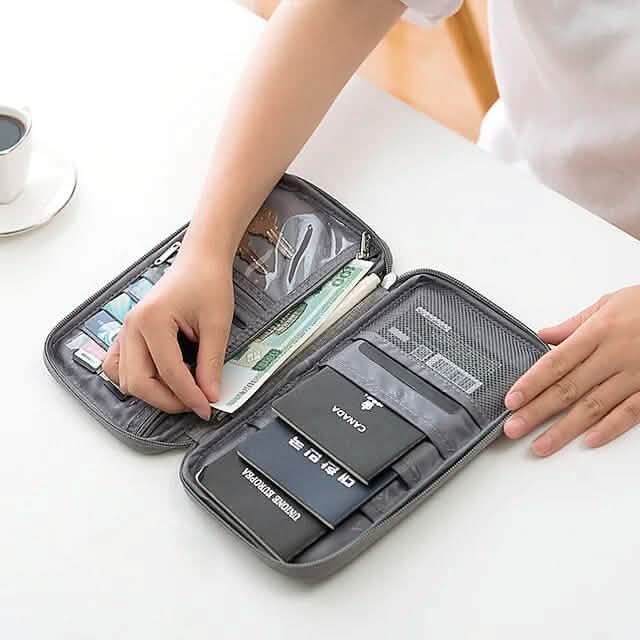 Family Travel Document Organizer Capacious Passport Holder Wallet Bags & Travel - DailySale
