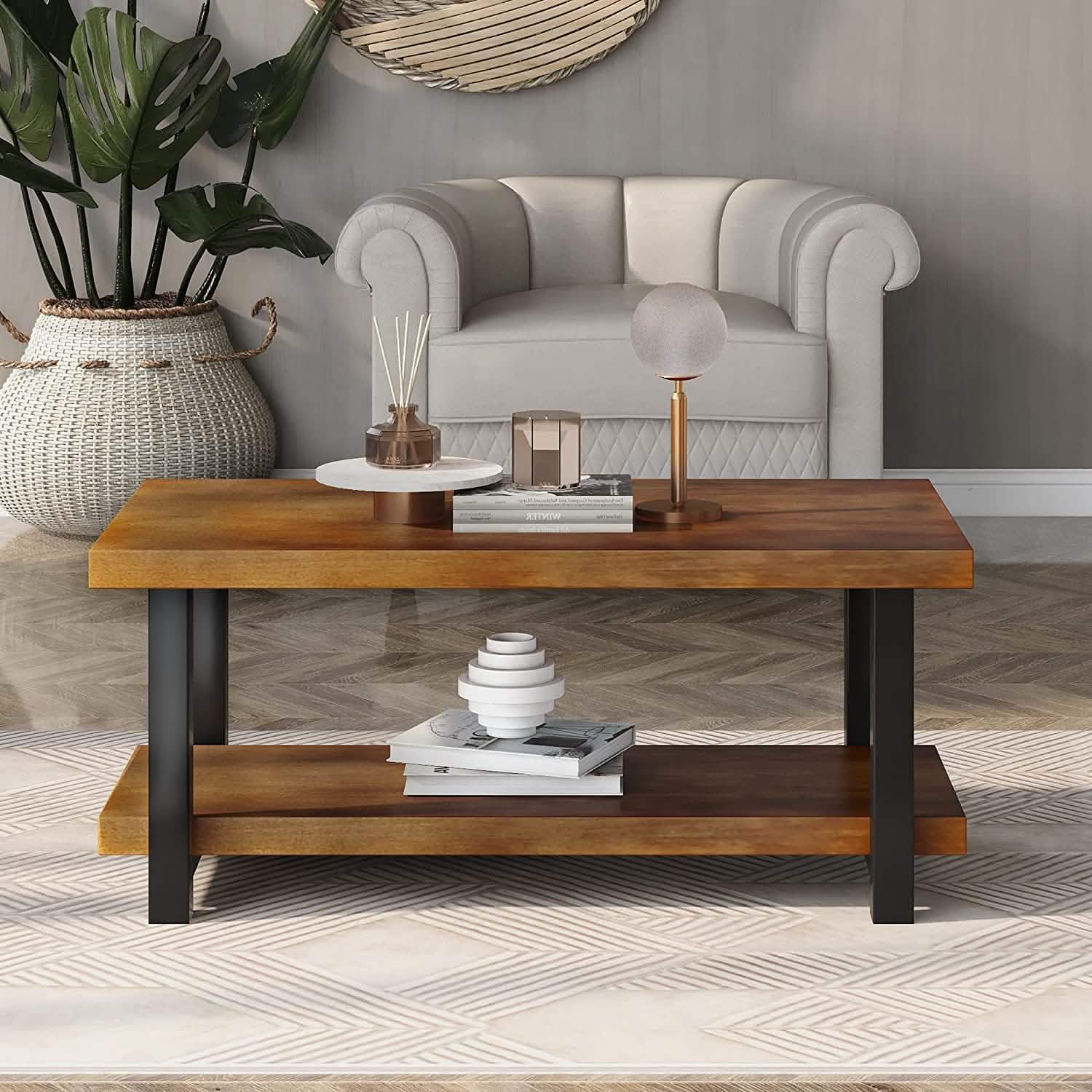 Farmhouse Living Room Coffee Table Furniture & Decor - DailySale