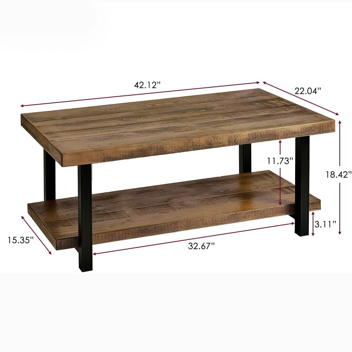 Farmhouse Living Room Coffee Table Furniture & Decor - DailySale