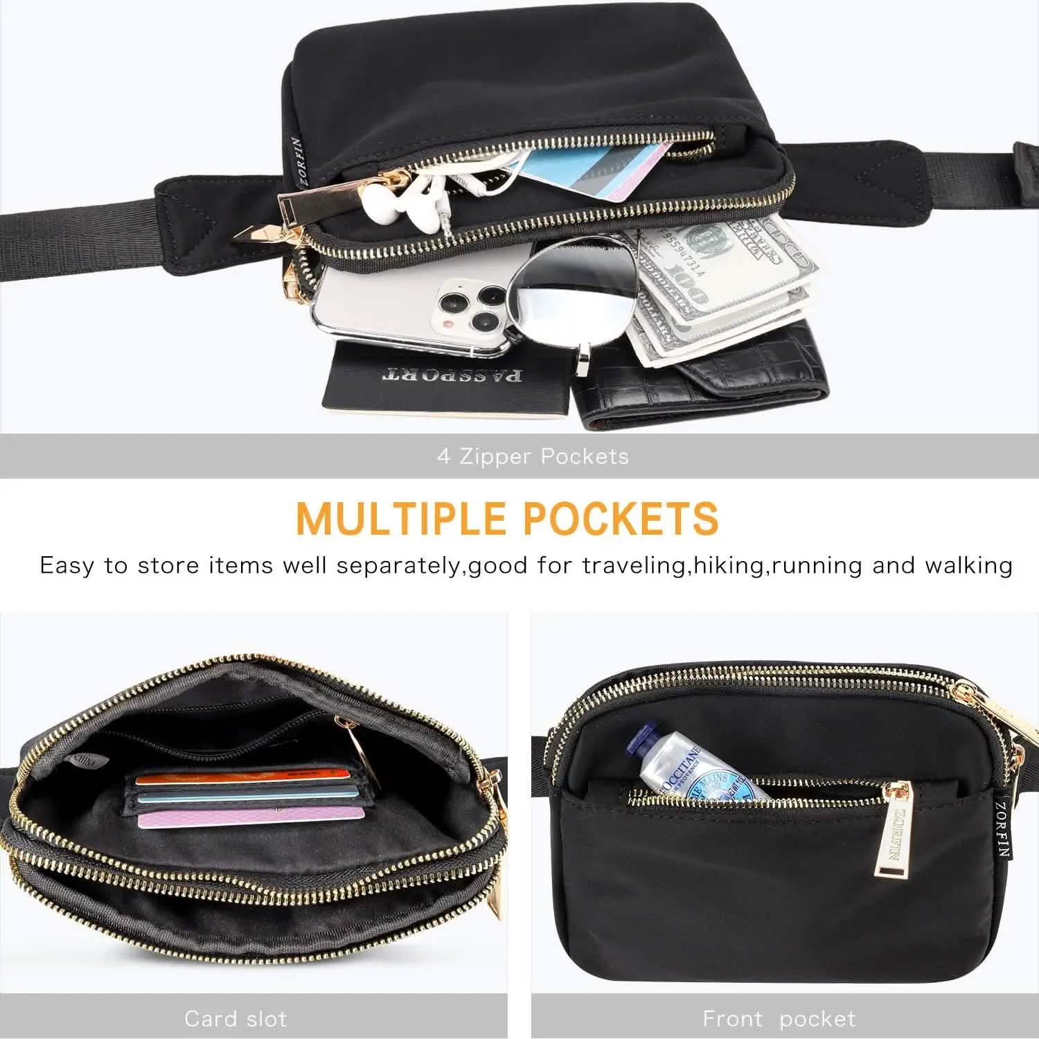 Fashion Waist Pack Belt Bag with Adjustable Strap Bags & Travel - DailySale