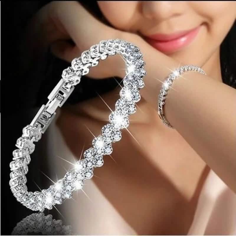 Fashion Women Silver Crystal Diamond Bracelet Bracelets - DailySale