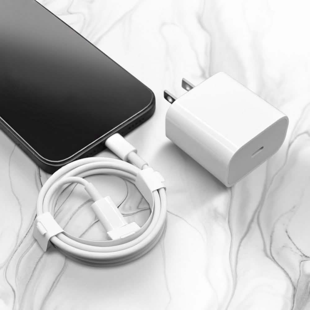 Fast USB-C to Lightning Cable and 20W Adapter Mobile Accessories - DailySale