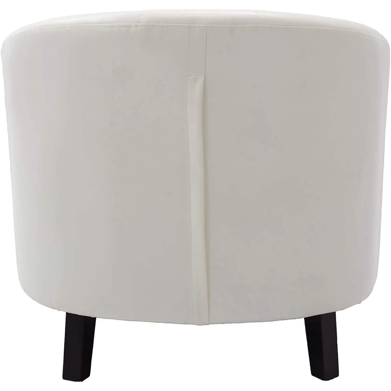 Faux Leather Club Chair Bucket Chair Upholstered Tub Chair Furniture & Decor - DailySale