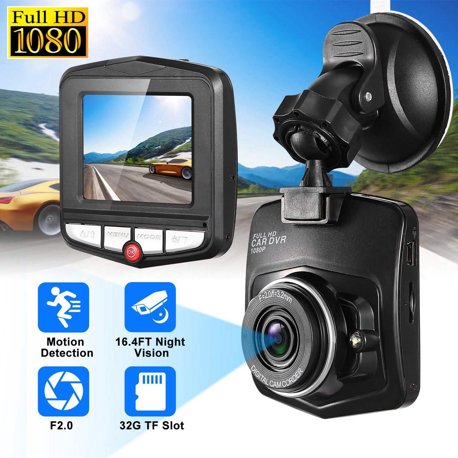 FHD 1080P Car DVD Dash Cam Vehicle Video Recorder Automotive - DailySale