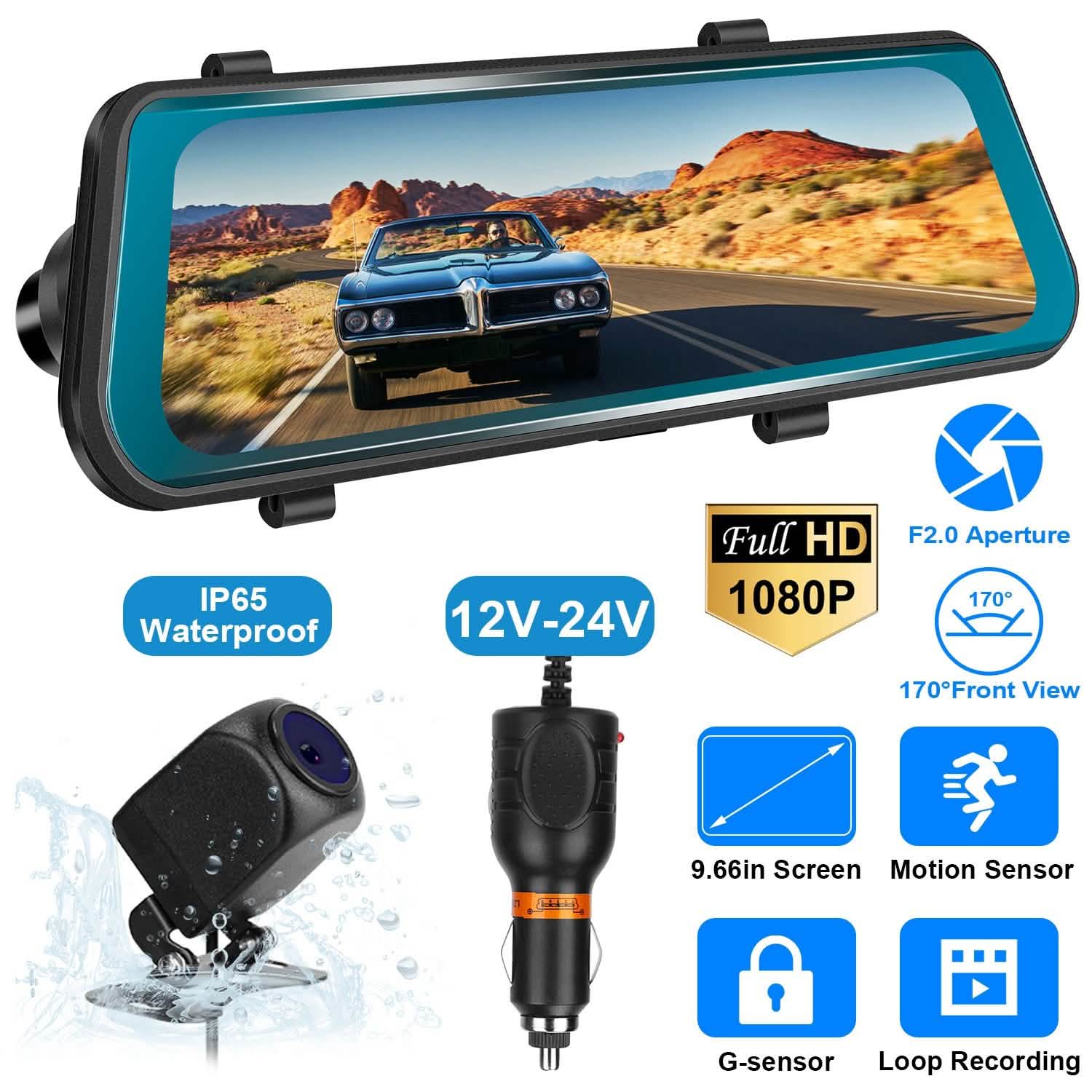 FHD 1080P Car DVR Dash Camera with G-Sensor Automotive - DailySale
