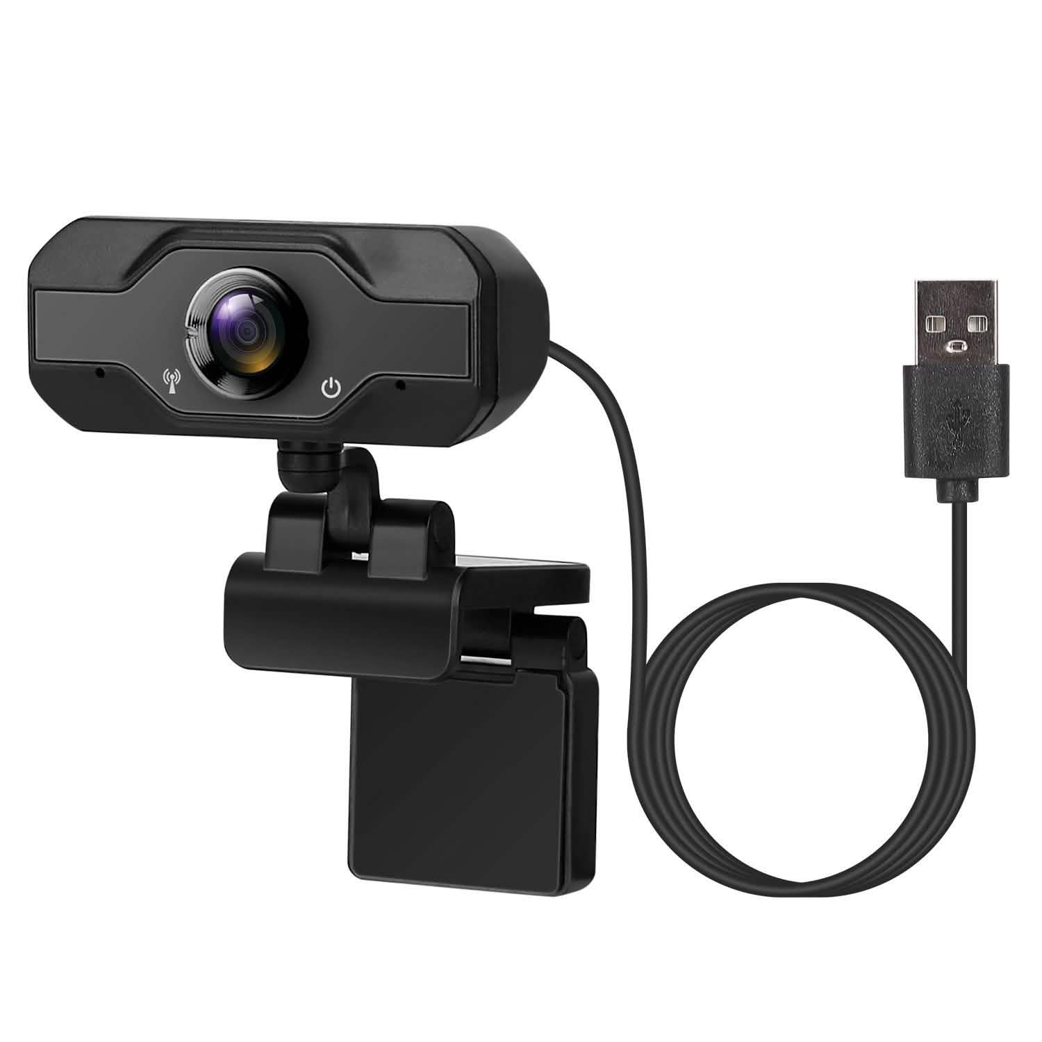 FHD 1080P USB Webcam with 360° Rotatable Clip Computer Accessories - DailySale