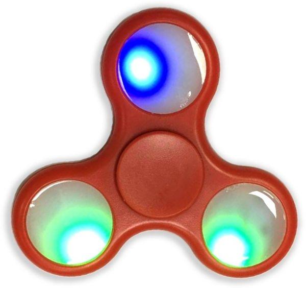 Fidget Spinner Stress and Anxiety Reliever Toy - Assorted Colors and Styles Toys & Games Orange LED - DailySale