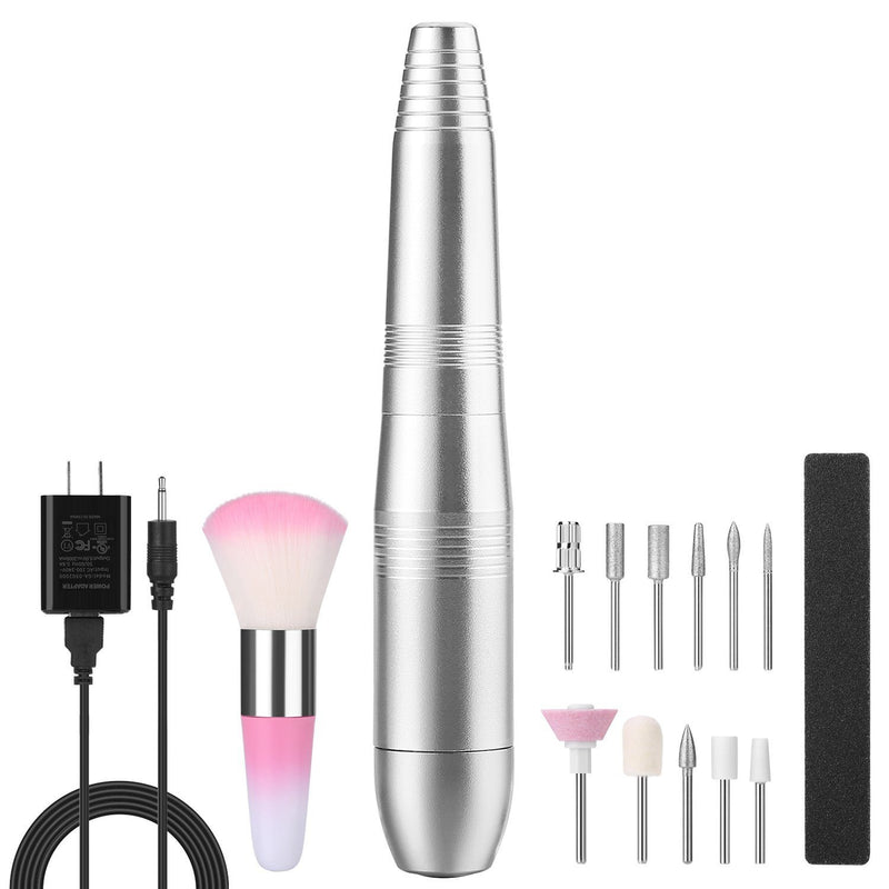 FINATE Silver Electric Nail Drill Kit Beauty & Personal Care - DailySale