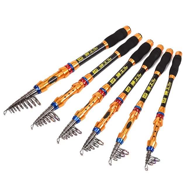 Fishing Rod and Reel Combo Telespin Rod Sports & Outdoors - DailySale