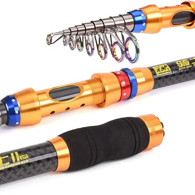 Fishing Rod and Reel Combo Telespin Rod Sports & Outdoors - DailySale