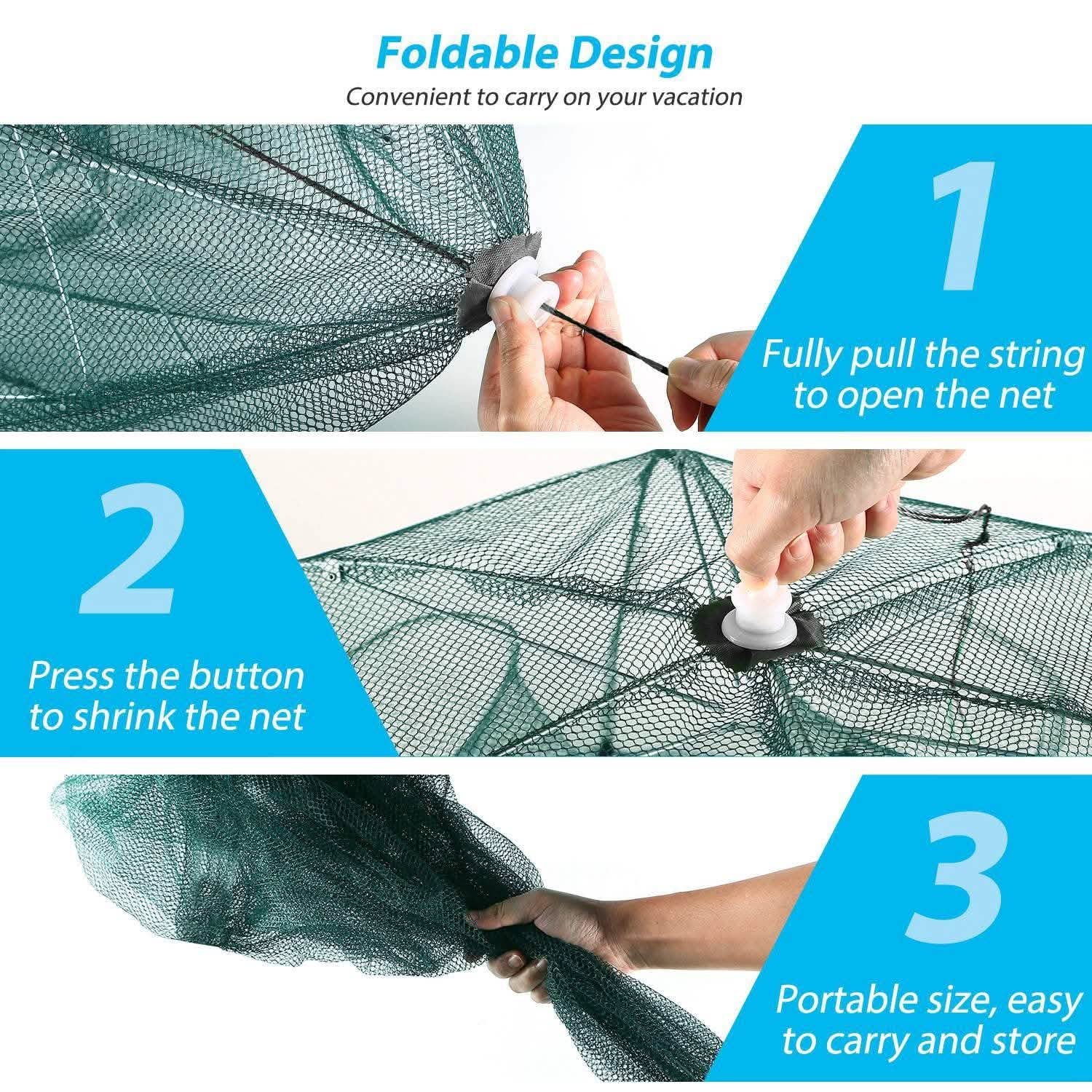 Fishing Trap Net Portable - Fishing Bait Trap Sports & Outdoors - DailySale