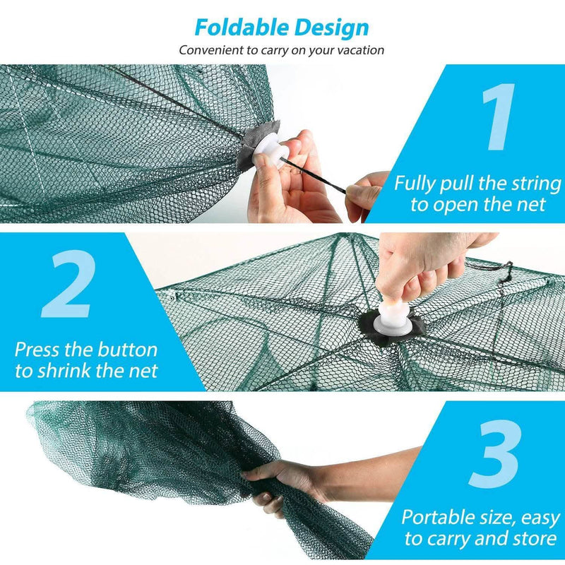 Fishing Trap Net Portable - Fishing Bait Trap Sports & Outdoors - DailySale