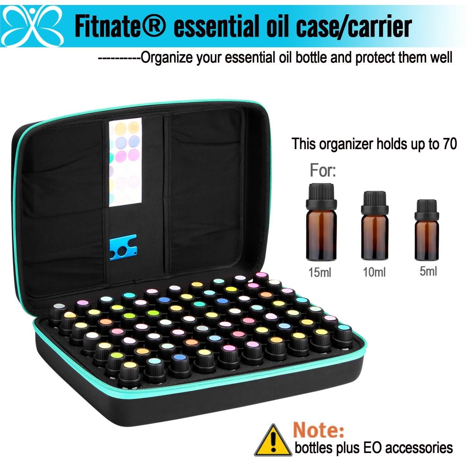 FITNATE Essential Oils Storage for 70 Bottles Wellness - DailySale
