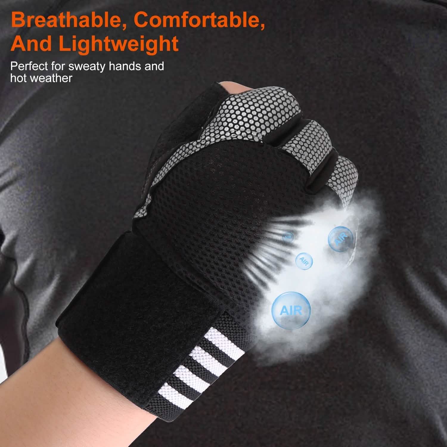 Fitness Workout Gloves with Wrist Wrap Strap Fitness - DailySale