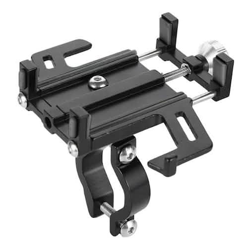 Five-Jaw Mobile Phone Holder Motorcycle Navigation Support Smartphone Bracket Mobile Accessories Black - DailySale