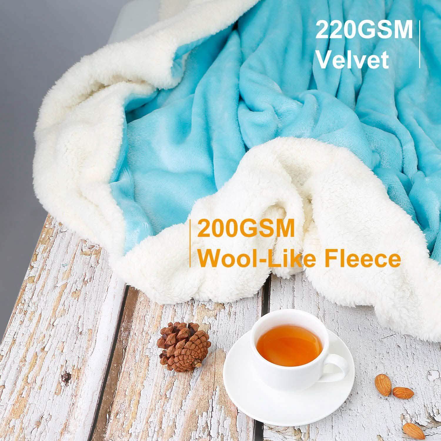 Fleece Throw Blanket Flannel Bed Cover Bedding - DailySale
