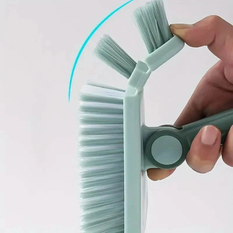 Floor Scrub Brush Long Handle Detachable Stiff Bristles close up on bristles