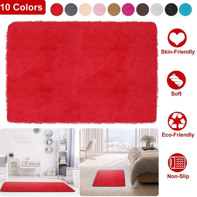 Fluffy Bedroom Anti-Skid Rug Furniture & Decor - DailySale