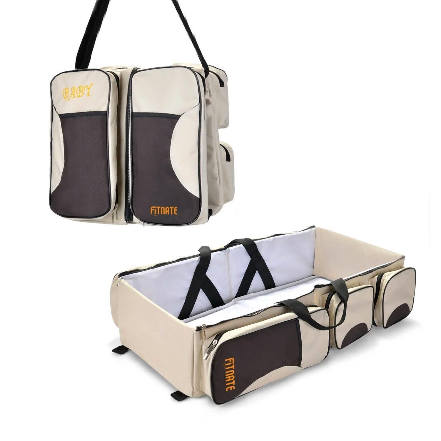 Foldable 3-in-1 Tote Bag Baby Bed Changing Station Travel Carrycot Baby - DailySale