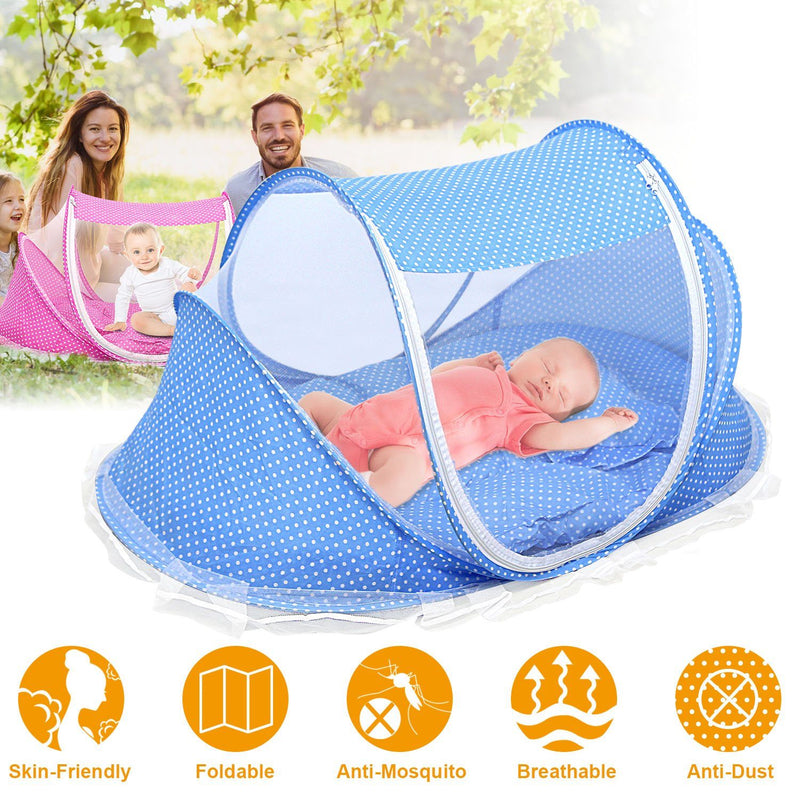 Foldable Baby Travel Bed Baby - DailySale