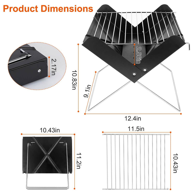 Foldable BBQ Grill Sports & Outdoors - DailySale