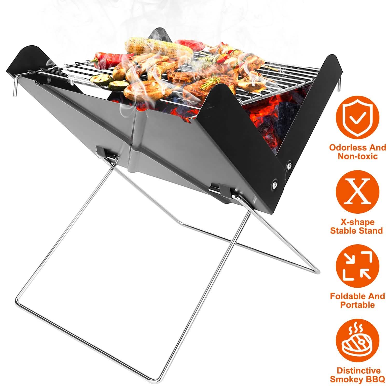 Foldable BBQ Grill Sports & Outdoors - DailySale